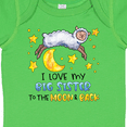 thumbnail image 4 of Inktastic I Love my Big Sister to the Moon and Back Cute Sheep Boys or Girls Baby Bodysuit, 4 of 5