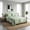Green, variant on Boho Floral Bed Sheet Set Twin/Queen/King – Soft Lightweight Sheets with 15" Deep Pocket Fitted Sheet, All-Around Elastic