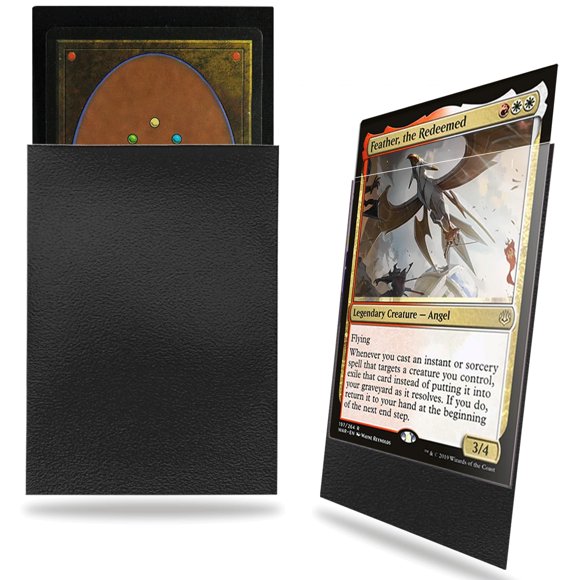 Fundas para tarjetas MTG Fabmaker, color negro, 200 unidades