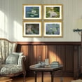 thumbnail image 2 of Monet Wall Art 4 Pcs,Claude Monet Print,Water Lilies Painting,Claude Monet Waterlily Poster,Monet Framed Art For Wall Decor, 2 of 6