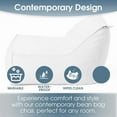 thumbnail image 2 of Bean Bag Lounger, Khaki - Bean Bag Chair for Kids and Adults with Waterproof Fabric, Lounge Seat with High-Density Foam, Ideal for Reading Activities, Patio, Outdoor and Poolside Relaxation, 2 of 7