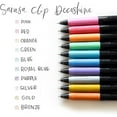 thumbnail image 4 of Zebra Pen Sarasa Clip Decoshine Retractable Gel Pen, Fine Point, 0.5mm, Assorted Metallic Gel Ink, 9-Pack, 49009, 4 of 4