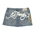 thumbnail image 2 of Ed Hardy Tiger Flowers Denim Skirt - WEHD6000-13 (Medium Wash, M), 2 of 2