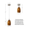 thumbnail image 4 of Luces colgantes de vidrio Karyfine Mini para isla de cocina, 4 of 6