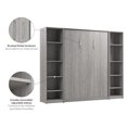 thumbnail image 2 of Pemberly Row Wood Full Murphy Bed with Closet Organizers in Gray, 2 of 9