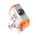 thumbnail image 6 of Ball Valves 63mm 3 Way Sanitary Pneumatic Ball Valve Pneumatic Clamp Stainless Steel Double Acting T/L Type Chuck Quick Cut-off Ball Valves, 6 of 8