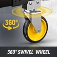 thumbnail image 4 of Rvchic 2 in 1 Foldable Heavy Duty Hand Truck with Retractable Handle and 4 Rubber Wheels,Industrial Convertible Dolly Cart for Moving,Travel,Office Use,600lbs, 4 of 7