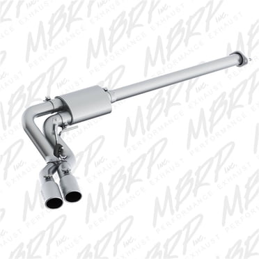 MBRP 15-16 Ford F-150 2.7L/3.5L/5.0L 3in Cat Back Single Side Pre-Axle Dual Exit Black Coated
