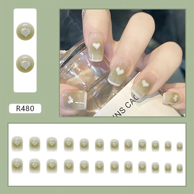 Uñas postizas a presión, uñas postizas europeas, uñas postizas a presión, con sellado UV, uñas brillantes, cobertura total, uñas postizas artificiales, uñas para mujeres