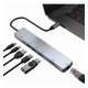 thumbnail image 1 of Hub Usb Tipo C Adaptador 4k Hdmi Usb3.0 Para Portátiles 8in1 esquí esquí Gafas de esquí, 1 of 5