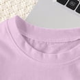 thumbnail image 3 of Toddler Girls Clothes 6M 12M 18M 24M 2T 3T 4T Summer Outfits Baby Kids Short Sleeve Letter Cute Baby Print T-Shirt Tops Rabbit Shorts Sets, 3 of 6