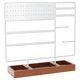 thumbnail image 2 of Pendiente Soporte Pantalla de visualización de 6 niveles Ear Holder Holder Organizador de la joyería STUD HIJO 130 Agujeros con soporte de bandeja de blanco Fernando Soporte del soporte del pendiente, 2 of 8