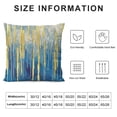 thumbnail image 5 of JRXY Abstract Line Decorations Pillow Covers  Throw Pillows Covers for Outdoor Couch Sofa Living Room Blue Gold Couch Pillows Cushion Cover White, 5 of 5