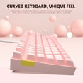 thumbnail image 2 of MageGee Pink Keyboard MK-Star TKL LED Backlit Mechanical Gaming Keyboard,MageGee Compact 87 Key Mechanical Computer Keyboard USB Wired Blue Switches for Windows Laptop Gaming PC Xbox PS4, 2 of 6