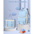 thumbnail image 5 of Mochila escolar Backpack acero diseño liso 30L, Azul Claro, 5 of 5
