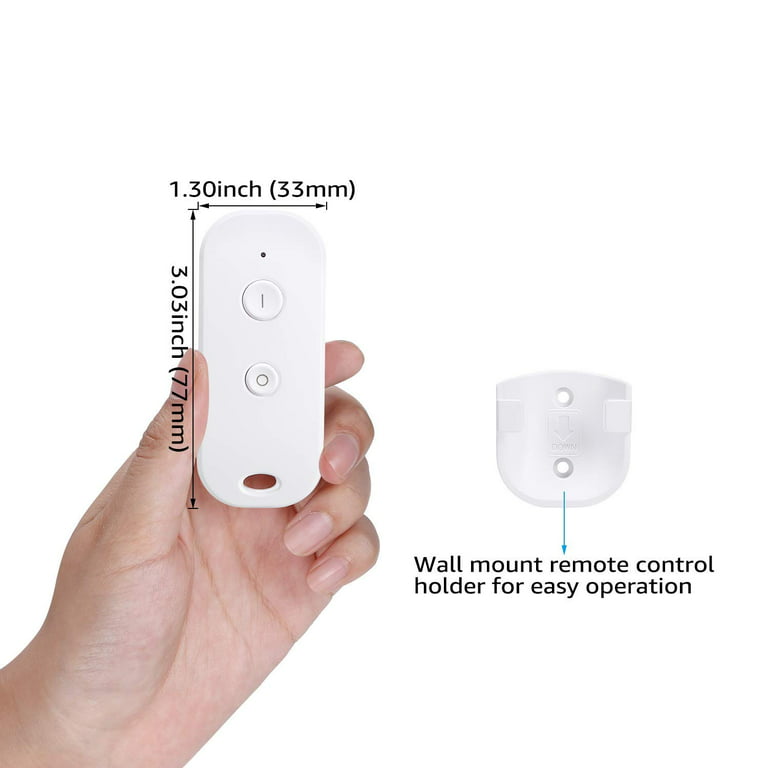 TORCHSTAR Wireless Light Switch and Receiver Kit, Simple Remote Control, On/ Off No Wire Switch for Tungsten, Incandescent, Filament, LED Lights, Lamps,  Signal Works up to 100ft RF Range 