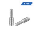thumbnail image 3 of Uxcell Lot de 6 M6x15mm à M8x15mm Double Extrémité Tige Filetée en Acier Inoxydable 304, 3 of 6