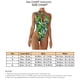thumbnail image 5 of Traje de baño de una pieza para mujer, un solo hombro, cuello profundo, hermosos patrones, traje de baño de cintura alta, tipo 5 L, 5 of 6