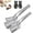 2pcs, variant on Stainless Steel Grill Clamp spatula, 10 Inch Multifunctional Stainless Steel Double-Sided Shovel Clip, Anti-Scald Extended Handle Spatula Tongs, Flip Shovel Clip for Flipping Steak, Fish (3pcs-2)