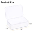 thumbnail image 2 of Uxcell Component Storage Box 3.54" PP Electronic Organizer Box with Cover Hardware Containers Tools Boxes, 2 of 6
