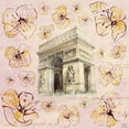 thumbnail image 3 of Loreth, Lanie 12x12 Black Modern Framed Museum Art Print Titled - Golden Paris On Floral II, 3 of 5