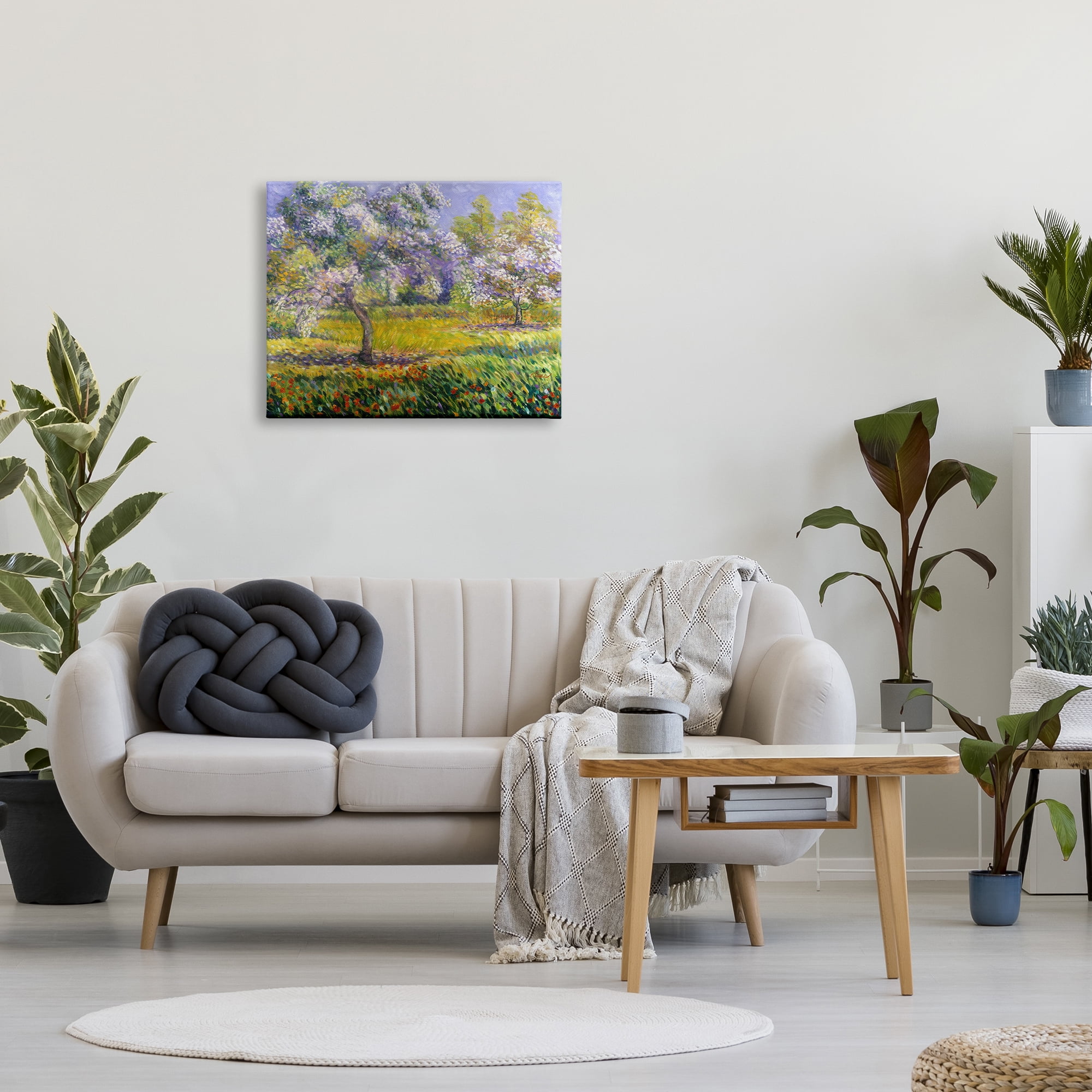 Spring Blooming Trees Canvas Art, 30 x 24, Design By Artist Alexi Fine