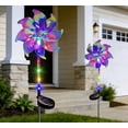 thumbnail image 5 of YAWUBT Rainbow Solar Pinwheel Lights, Waterproof Solar Windmill Garden Lights , Kinetic Wind Spinner Stake Outdoor Yard Decor for Pathway Lawn Patio, 5 of 7