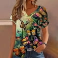 thumbnail image 5 of Summer Tops for Women 2025 Trendy Corset Plus Size Shirts for Women 4X Basic Fitted Short Sleeve Tees Skims Dupes Shirt Clearance Deals, 5 of 6