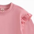 thumbnail image 6 of zuwimk Girls Long Sleeve T Shirts Kids Crewneck Fall Winter Tops Basic Tees(6-12 Months,Pink), 6 of 6