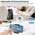 thumbnail image 3 of MYBAT PRO Magsafe Wallet - with AirTag Holder, Mens Magnetic Phone Wallet Card Holder with Kickstand for iPhone 15 Pro Max/14 Plus/13/12 Series, RFID Blocking, Fit 4 Cards-Black, 3 of 5