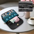 thumbnail image 4 of ZUXONGSY Aztec Tribal Bull Print Shoulder Handbag for Women PU Leather Crossbody Travel Purse Mini Satchel with Adjustable Wide Strap for Daily Use Shopping, 4 of 7