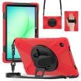thumbnail image 1 of Funda para Samsung Galaxy Tab A11 Plus de 11 pulgadas (2025) y A9 Plus de 11 pulgadas (2023), funda protectora infantil a prueba de golpes con portalápices, correa de mano giratoria de 360 ​​grados, 1 of 9