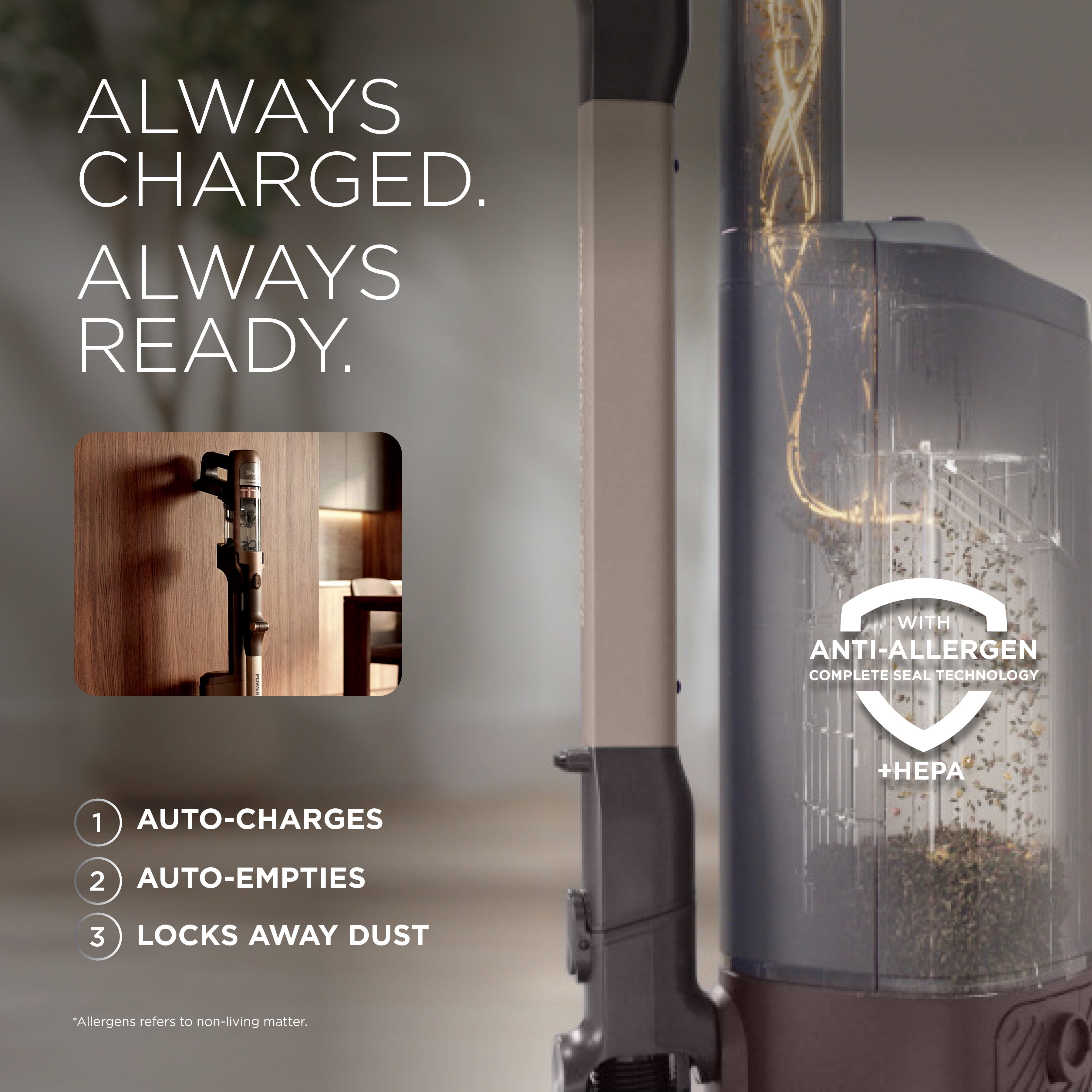 Shark PowerDetect Speed Clean & Empty - Luxe Collection, Walnut