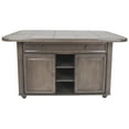 thumbnail image 2 of Shades of Gray Kitchen Island in Solid Wood with Grey Tile Top, 2 of 4