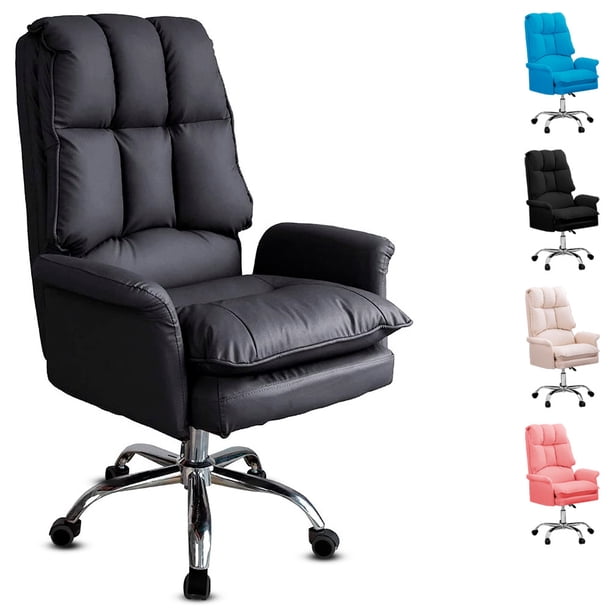 Silla de Escritorio Gaon para Oficina Ejecutiva Ergonómica Ajustable de Piel Sintetica Jumbo Negro