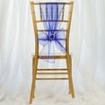 thumbnail image 2 of BalsaCircle 5 Organza Chair Sashes Bows Ties Royal Blue, 2 of 6