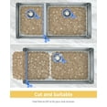 thumbnail image 6 of Bligli Pebble Sink Mat 2-Pack - PVC Kitchen Protector for Stainless Steel/Ceramic, Dish Drying Mat for Dishes, 15.7" x 11.8", Clear Yellow, 6 of 7