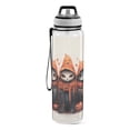 thumbnail image 2 of Cats Halloween Pumpkin Sports Water Bottle Portable Travel Mug 32oz BPA Free Leak Proof Straw Transparent Tritan for Gym Yoga Cycling Camping, 2 of 7