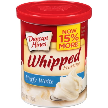 Whipped Buttercream Frosting - (8 Pack) Duncan Hines Fluffy White Whipped Frosting 14 oz Canister