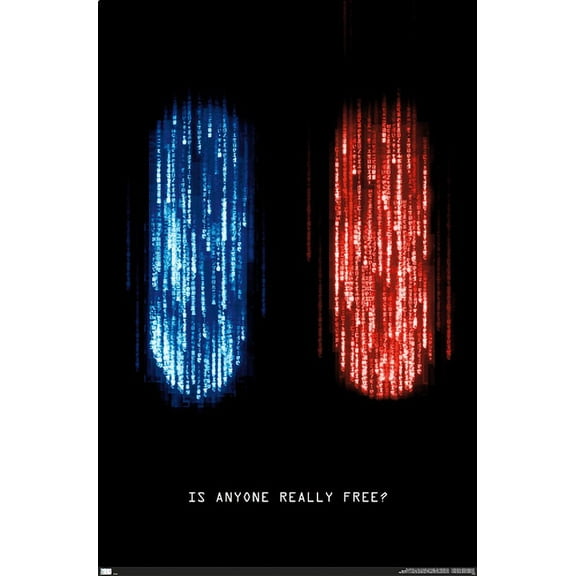 The Matrix: Resurrections - Is Anyone Really Free Wall Poster, 22.375" x 34"