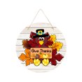 thumbnail image 2 of Fall Door Hanger with Colorful Cardstock and Turkey Feathers, Thanksgiving Decorations for Fall Party Decor, Wall Hanging Decor for Home, 1 Piece, 2 of 5