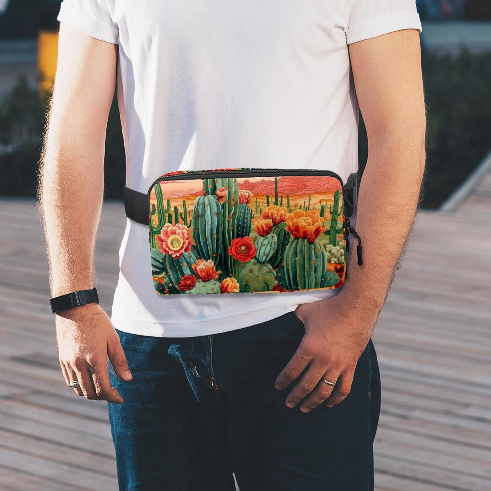 Cactus Lightweight Adjustable Fanny Bag Running Belt Waist Pack with Extension Strap Unisex