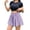 Purple, variant on High Waist Yoga Skirt With Pockets For Running Tennis Athletic Workout Shorts