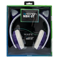 thumbnail image 1 of Audifonos Gamer Bluetooth Necnon Nbh-07 Oreja Gato purpura Unitalla NECNON NBH-07, 1 of 5