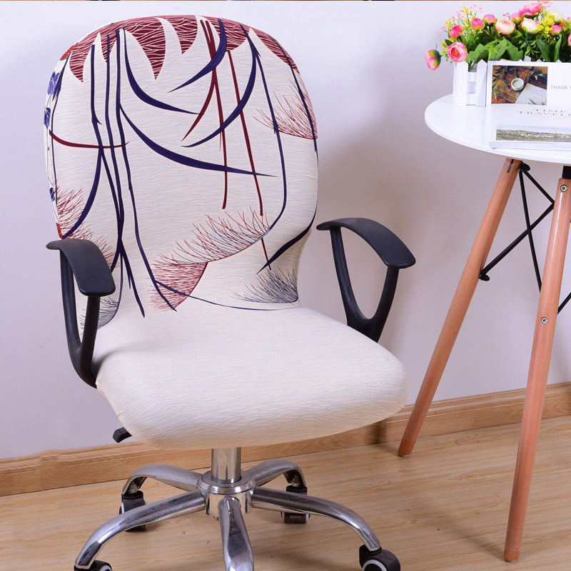 Office Computer Chair Cover Home Room Spandex Stretch Swivel Seat Antimacassar 