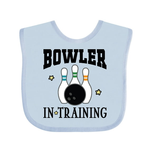 Inktastic Future Bowler in Training Bowling Boys or Girls Baby Bib
