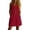 Red, variant on Womens Summer Dress Sleeveless Button Casual Sundresses with Pockets Loose Solid Tank Dresses, M