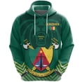 thumbnail image 2 of Sudadera con capucha y estampado de bandera de Camerún vintage para hombre, estilo hip hop, estilo africano, 2 of 5