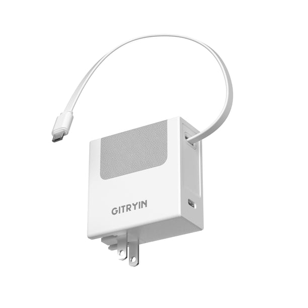 Cargador portátil Gitryin de 40 W, retráctil, micro USB, 80 cm