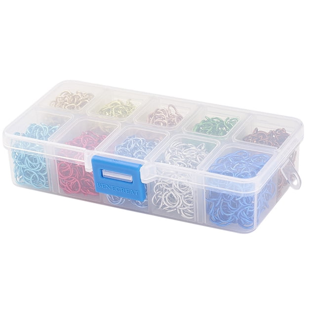 Anillos de aluminio de 10 colores Anillos de salto abierto Conectores tipo B-10x1mm Sunnimix Anillos de salto abiertos